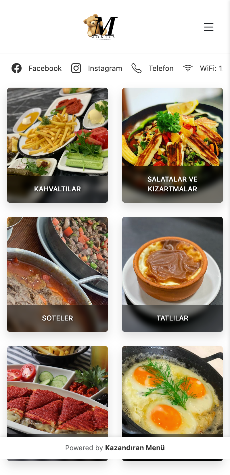 Kazandıran Menü Mobil Uygulama